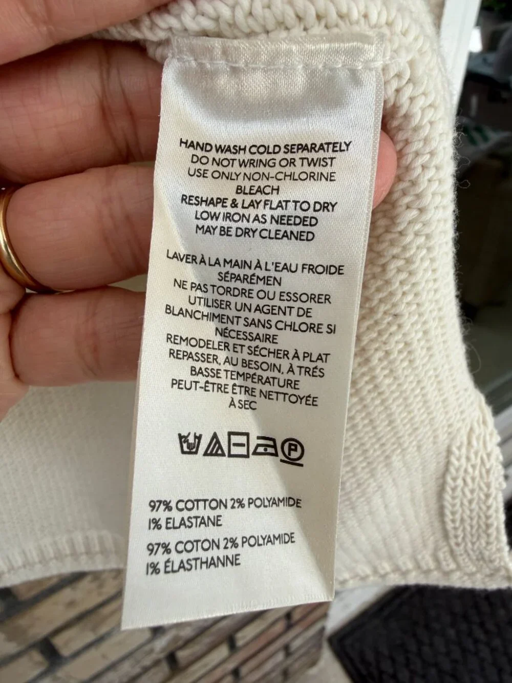 ☀️ We The Free Free People Ella Roll Neck Sweater Gardenia Cream Small NWOT